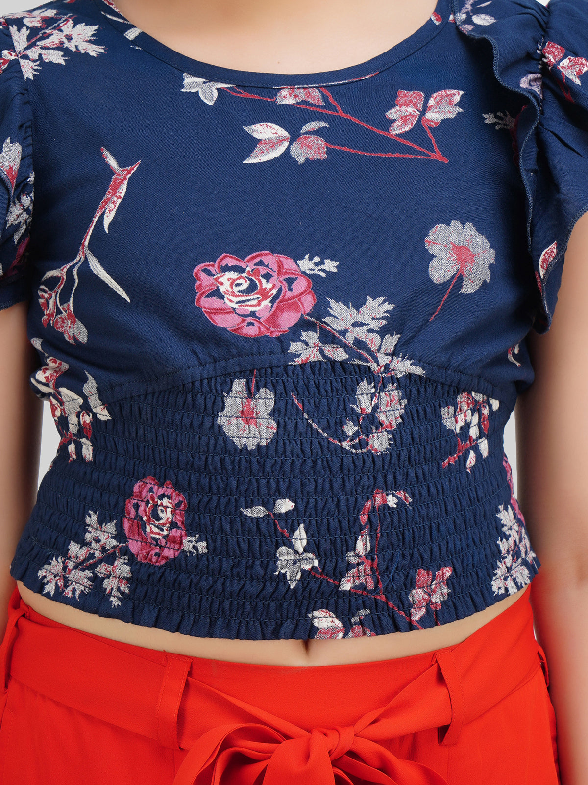 Girls Printed Top & Shorts Co-Ord Set