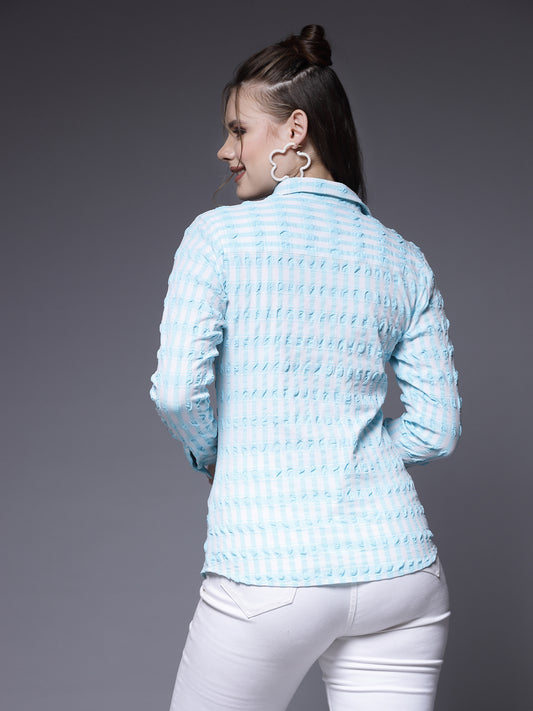 Comfort Spread Collar Textured Party Shirt | Being Naughty