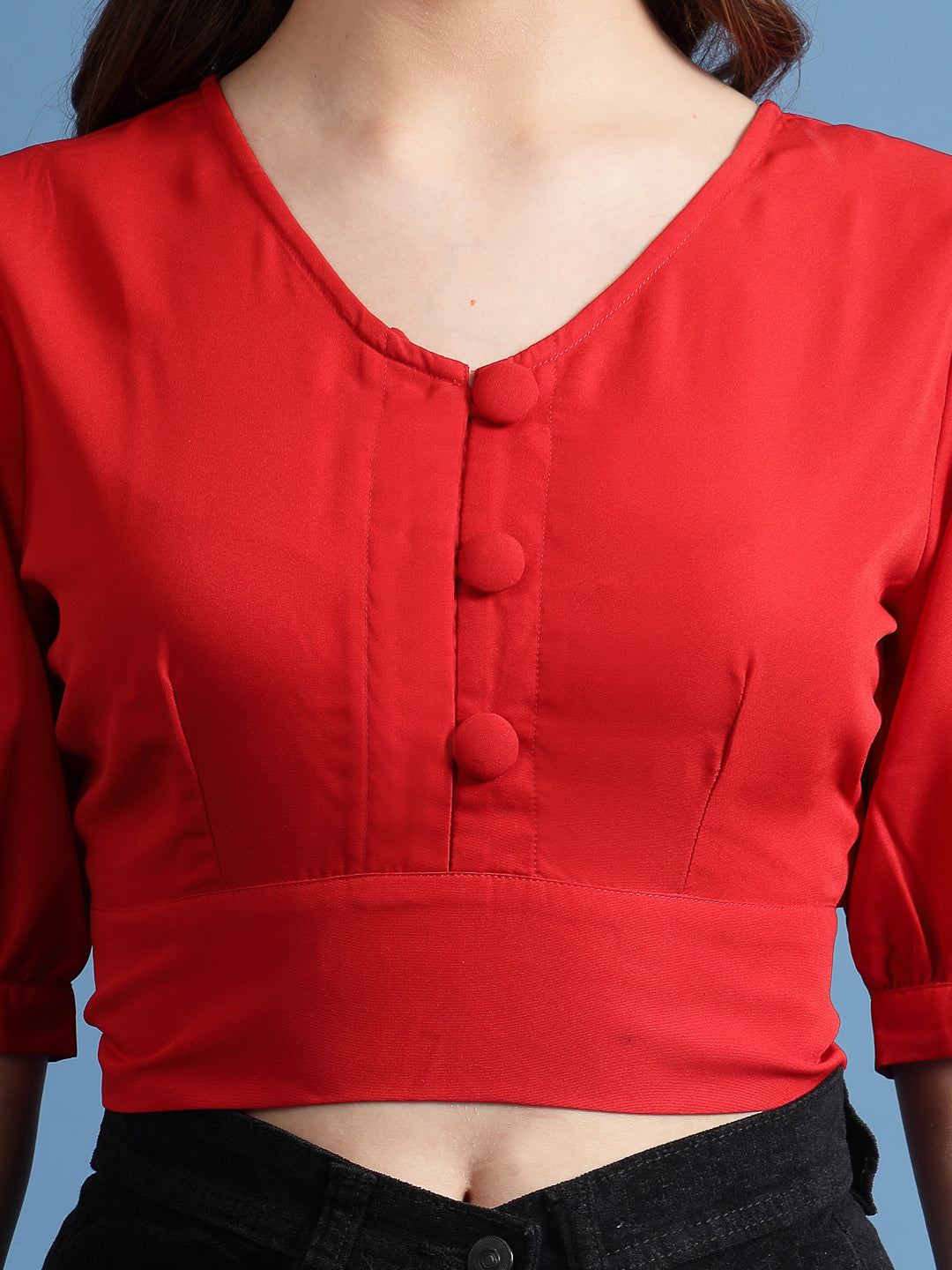 Women’s Solid Scoop Neck Top