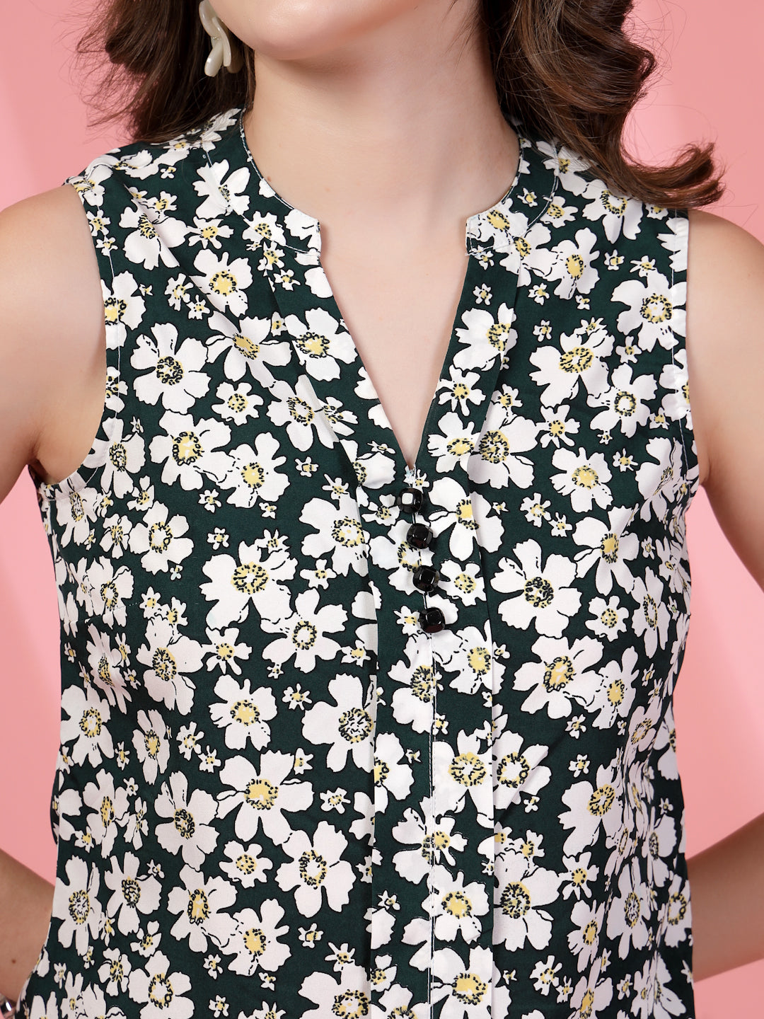 Women’s Wome Floral Printed Crepe Top