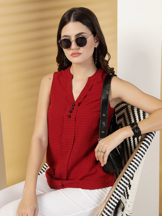 Women’s Self Design A-Line Top
