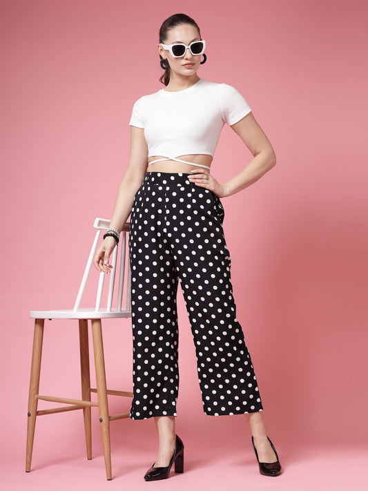 Women’s Polka Dot Printed Palazzos