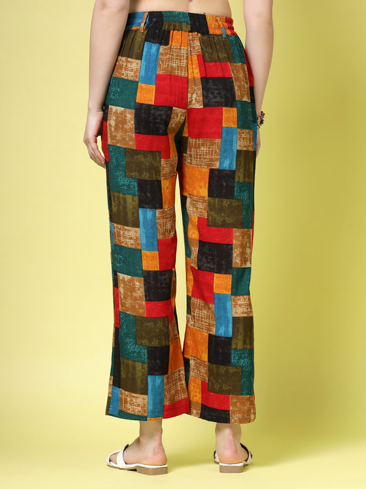 Women’s Checked Printed Palazzos
