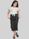 Being Naughty Girls Printed Top With Capris