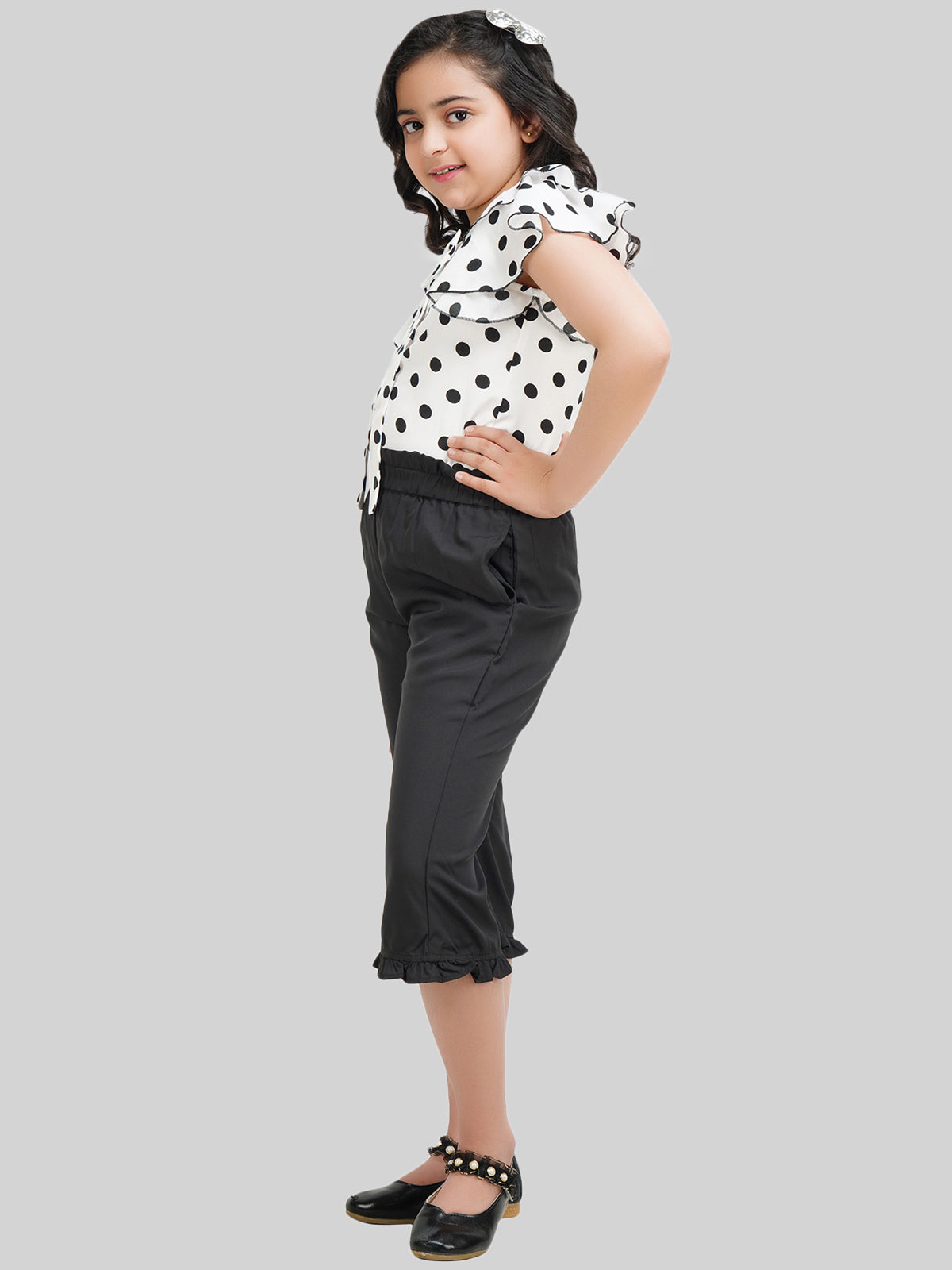 Being Naughty Girls Printed Top With Capris