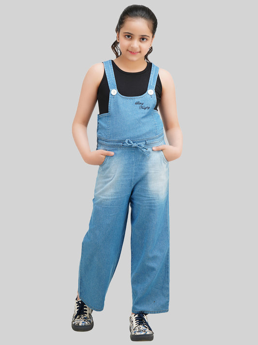 Being Naughty Girls Ankle Length Dungaree With T-Shirt