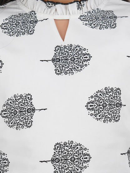 Girls Printed Top & Shorts