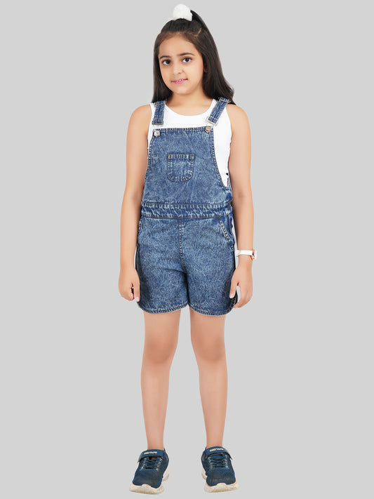 Denim Dungarees With Top