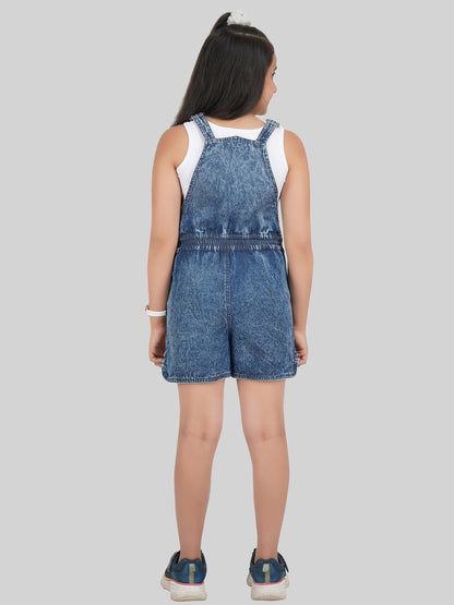 Girls Denim Dungarees with Top