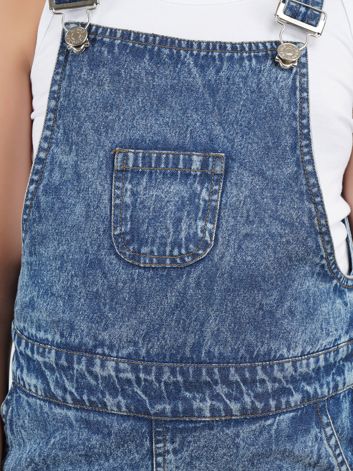 Girls Denim Dungarees with Top