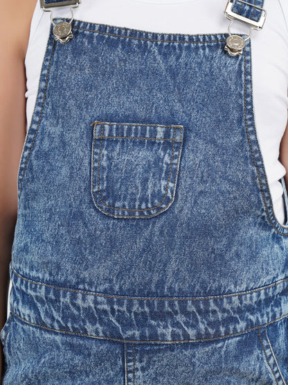 Girls Denim Dungarees with Top