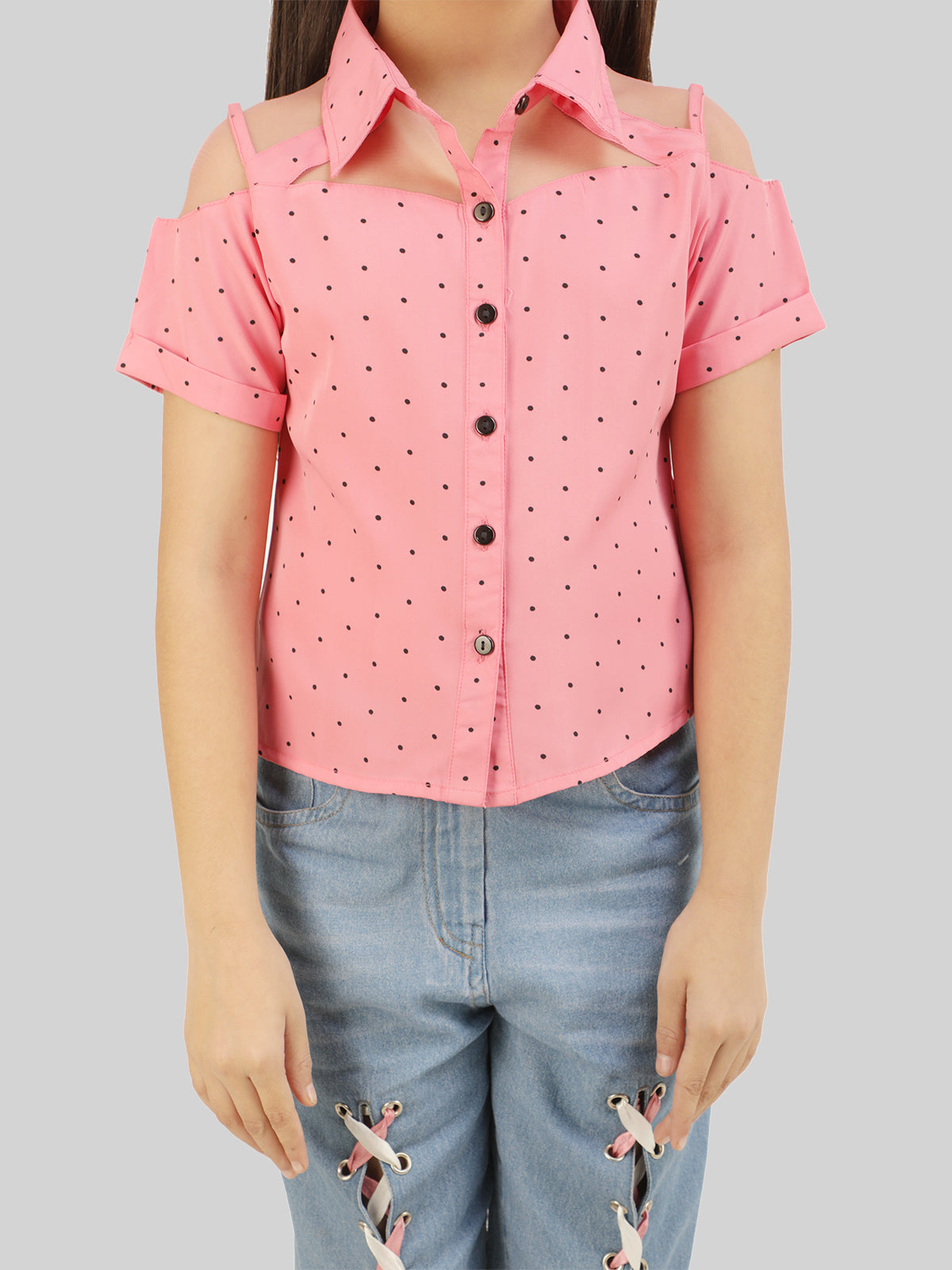 Girls Printed Shirt & Capri Co-Ord Set