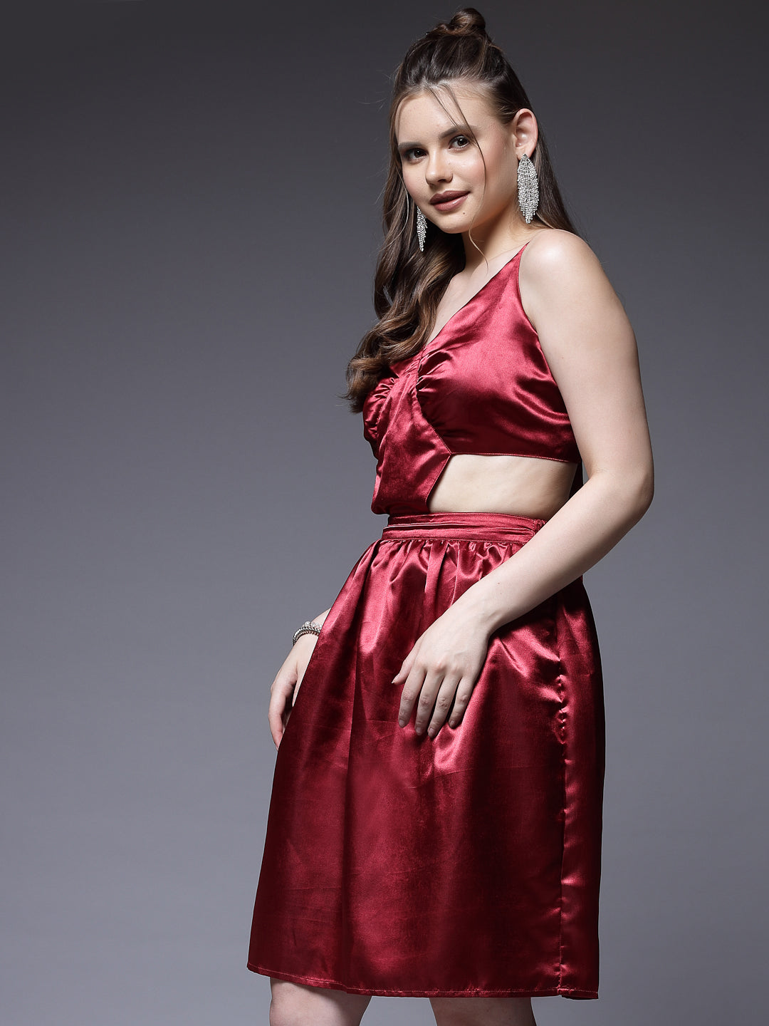 Women’s Solid Sleeveless Fit & Flare Dress