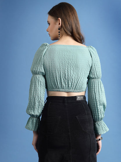 Women’s Self-Design V-Neck Top