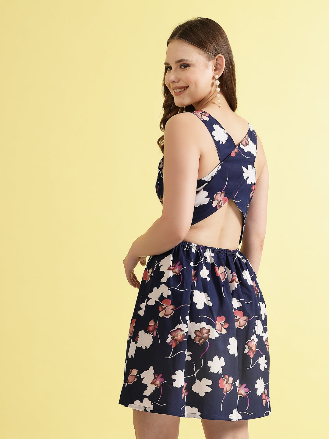 Women’s Floral Printed Fit & Flare Dress