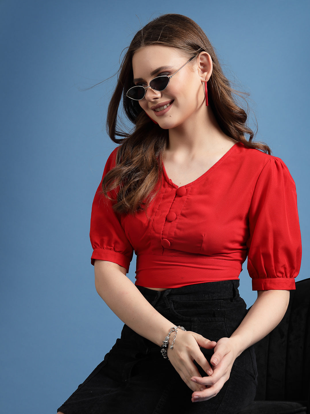Women’s Solid Scoop Neck Top