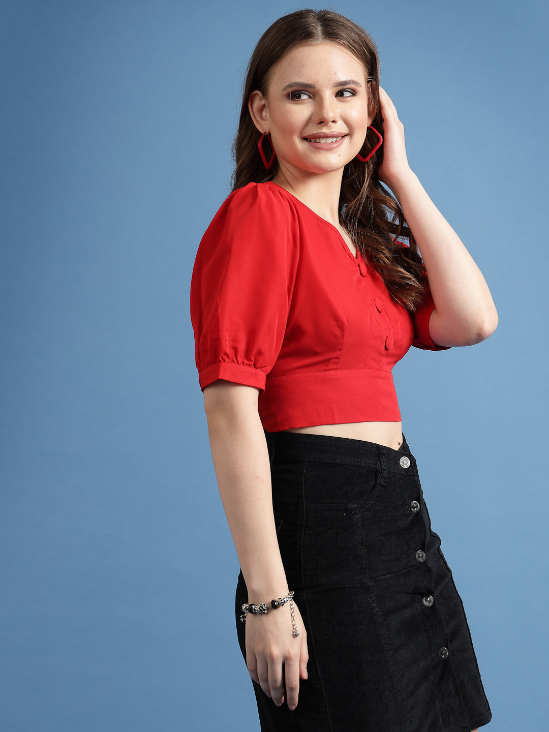 Women’s Solid Scoop Neck Top