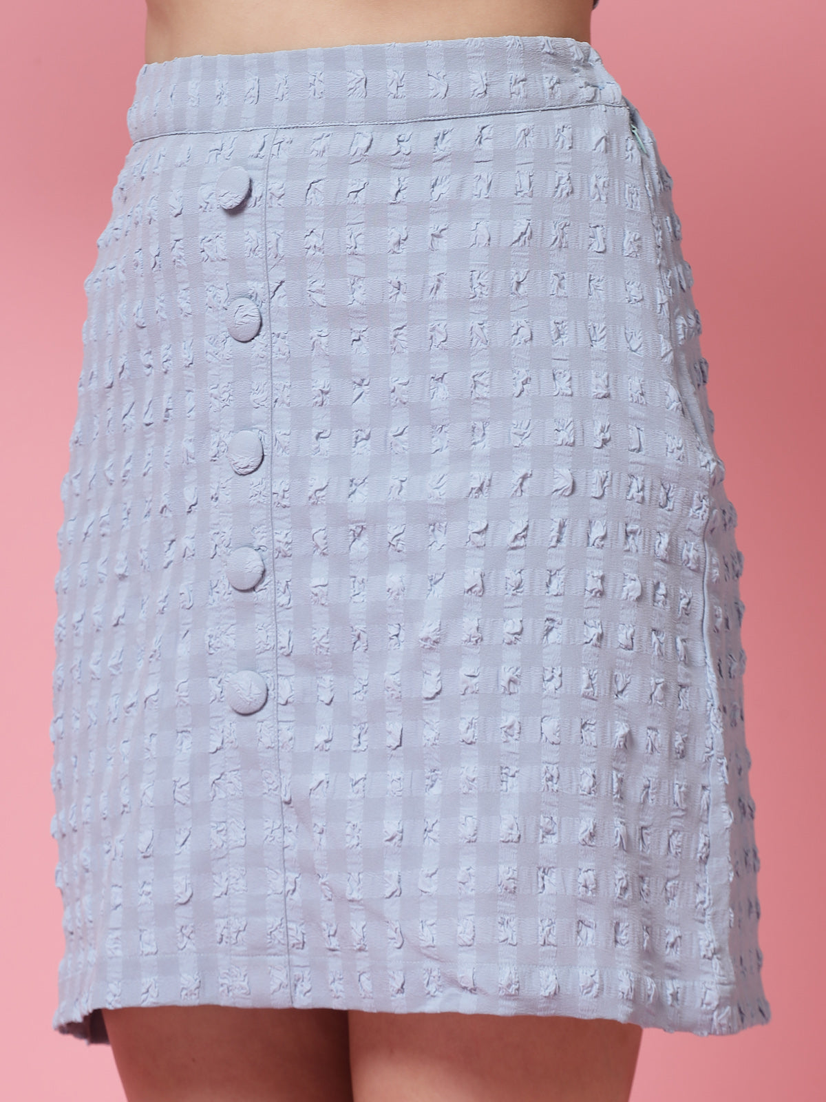 Women’s Self Design Shirt With Skirt