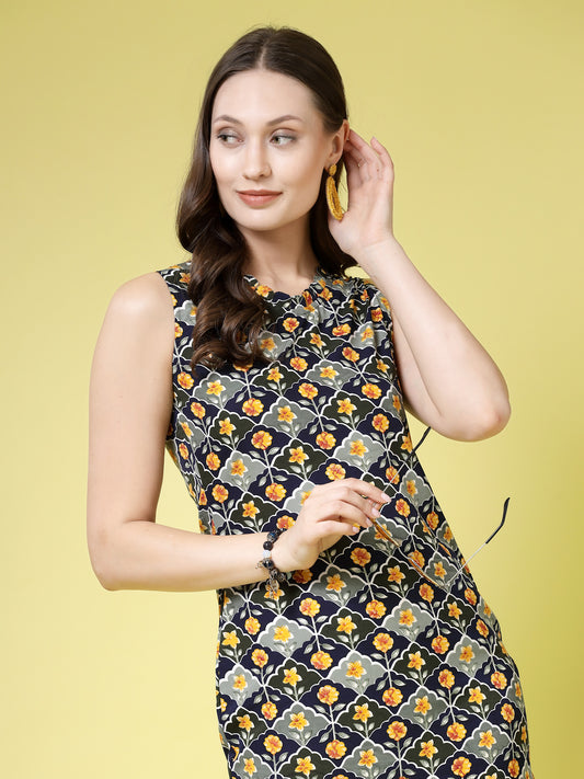 Women’s Floral Printed Sheath Dress