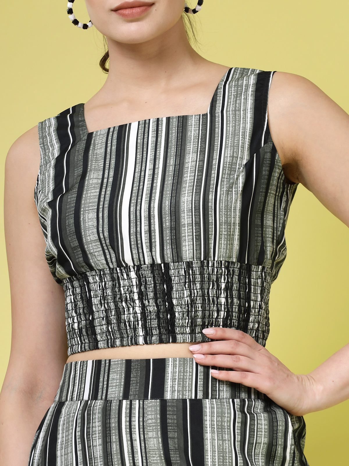 Women’s Striped Top With Capris