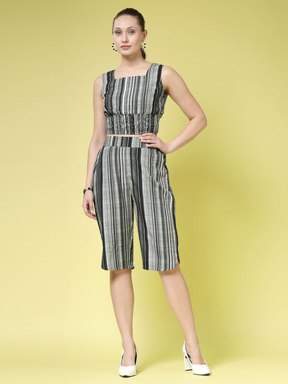 Women’s Striped Top With Capris
