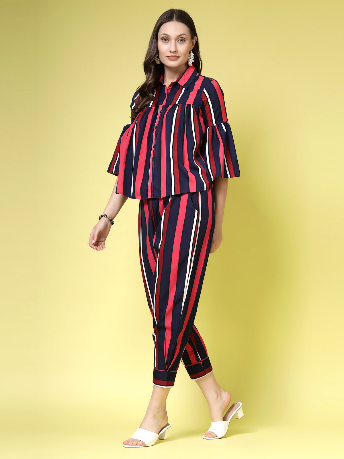 Women’s Striped Top & Trouser
