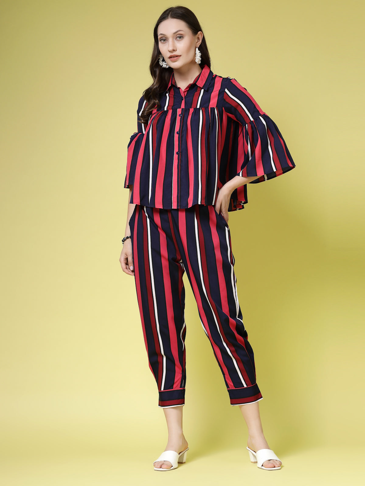 Women’s Striped Top & Trouser