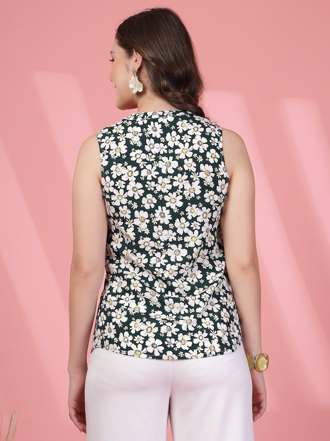 Women’s Wome Floral Printed Crepe Top