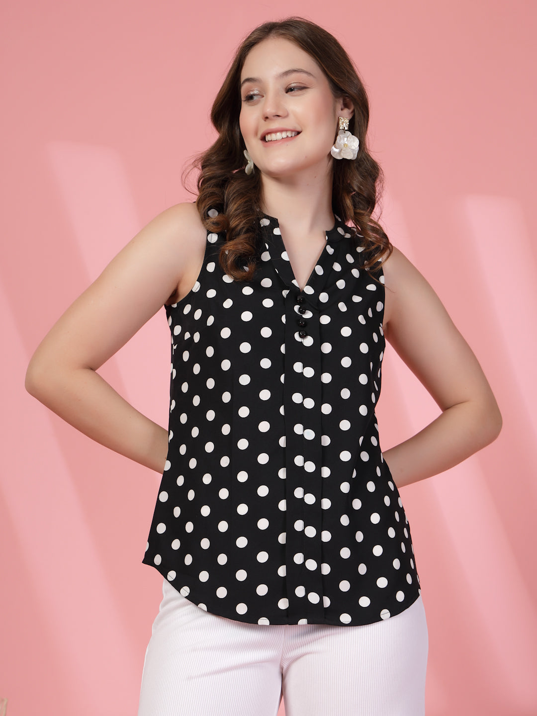 Women’s Polka Dot Printed Top