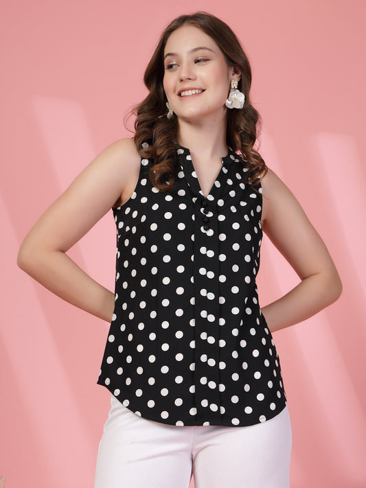 Women’s Polka Dot Printed Top