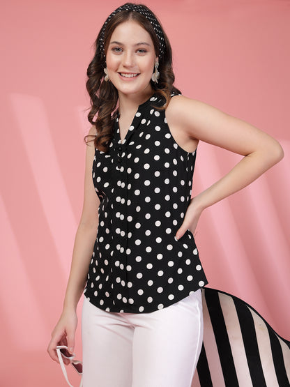 Women’s Polka Dot Printed Top