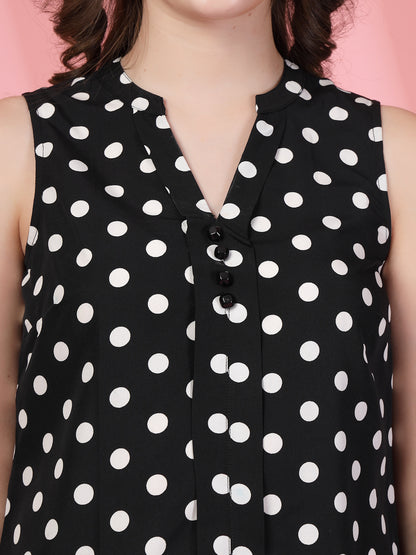 Women’s Polka Dot Printed Top