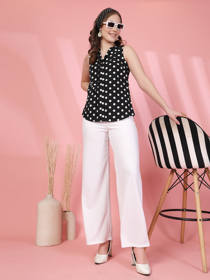 Women’s Polka Dot Printed Top