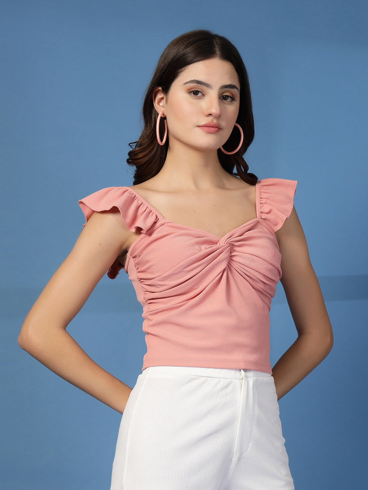 Women’s Sweetheart Neck Crop Top