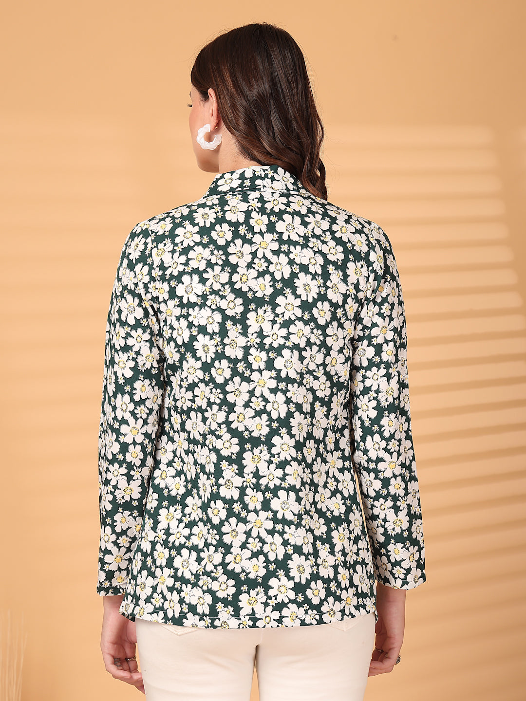 Women’s Floral Printed Comfort-Fit Open-Front Casual Blazer