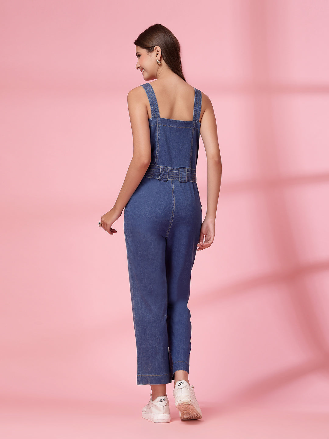 Being Naughty Denim Jumpsuit - Blue