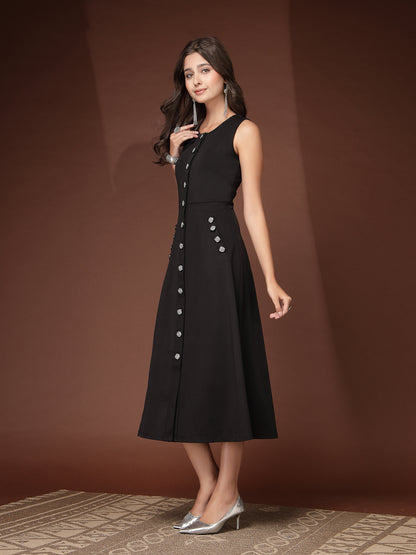 Women’s Organic Cotton A-Line Midi Dress