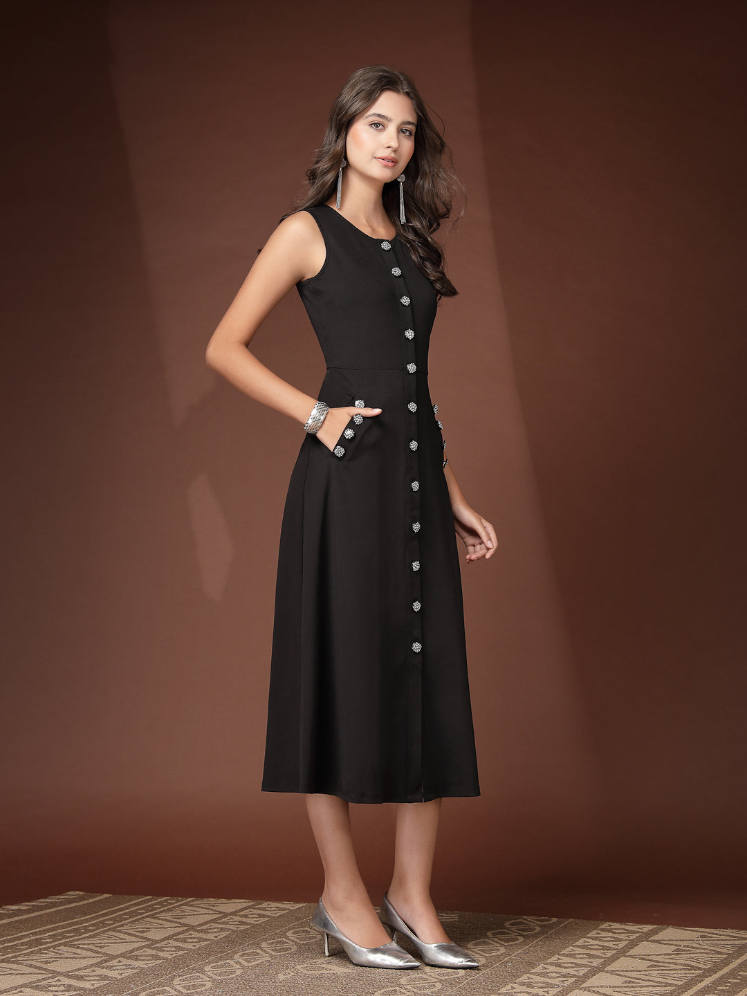Women’s Organic Cotton A-Line Midi Dress