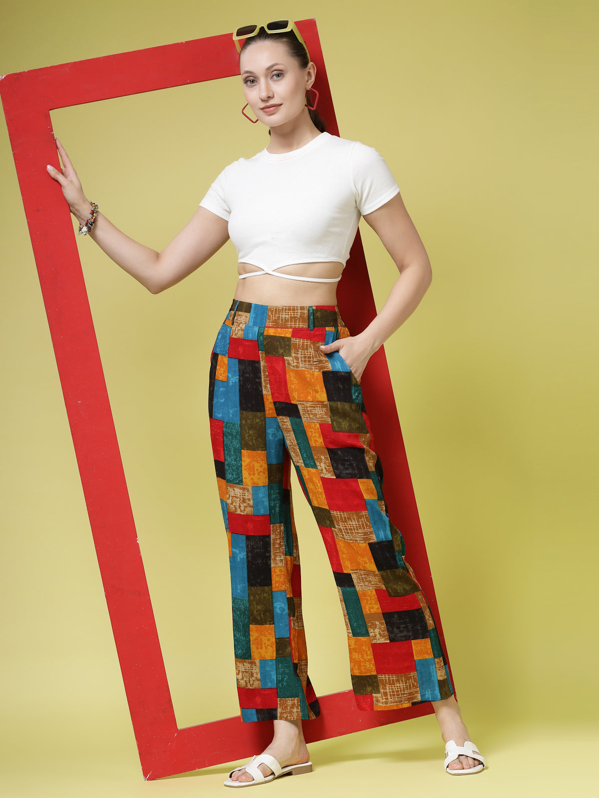 Women’s Checked Printed Palazzos