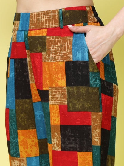Women’s Checked Printed Palazzos