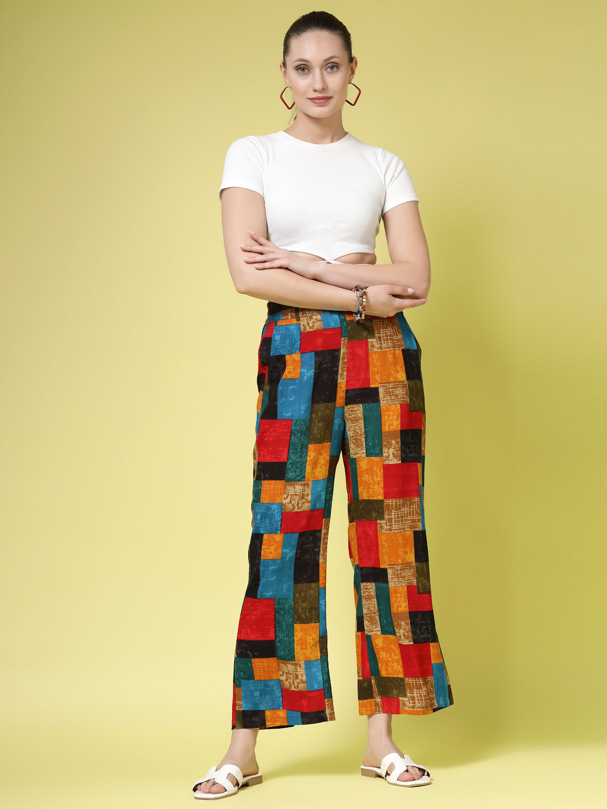Women’s Checked Printed Palazzos