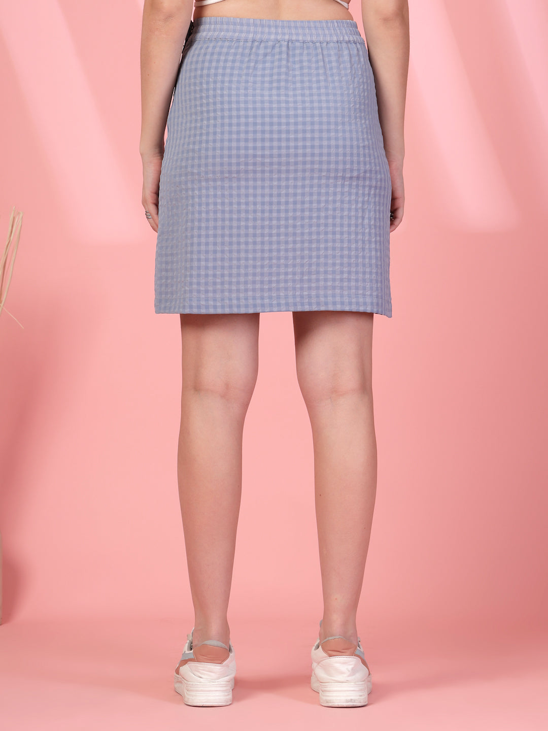 Women’s Self Design Comfort-Fit Straight Above Knee Skirt