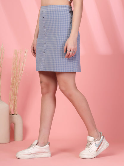 Women’s Self Design Comfort-Fit Straight Above Knee Skirt