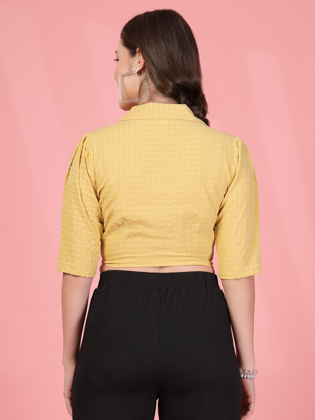 Shirt Style Crop Top | Being Naughty