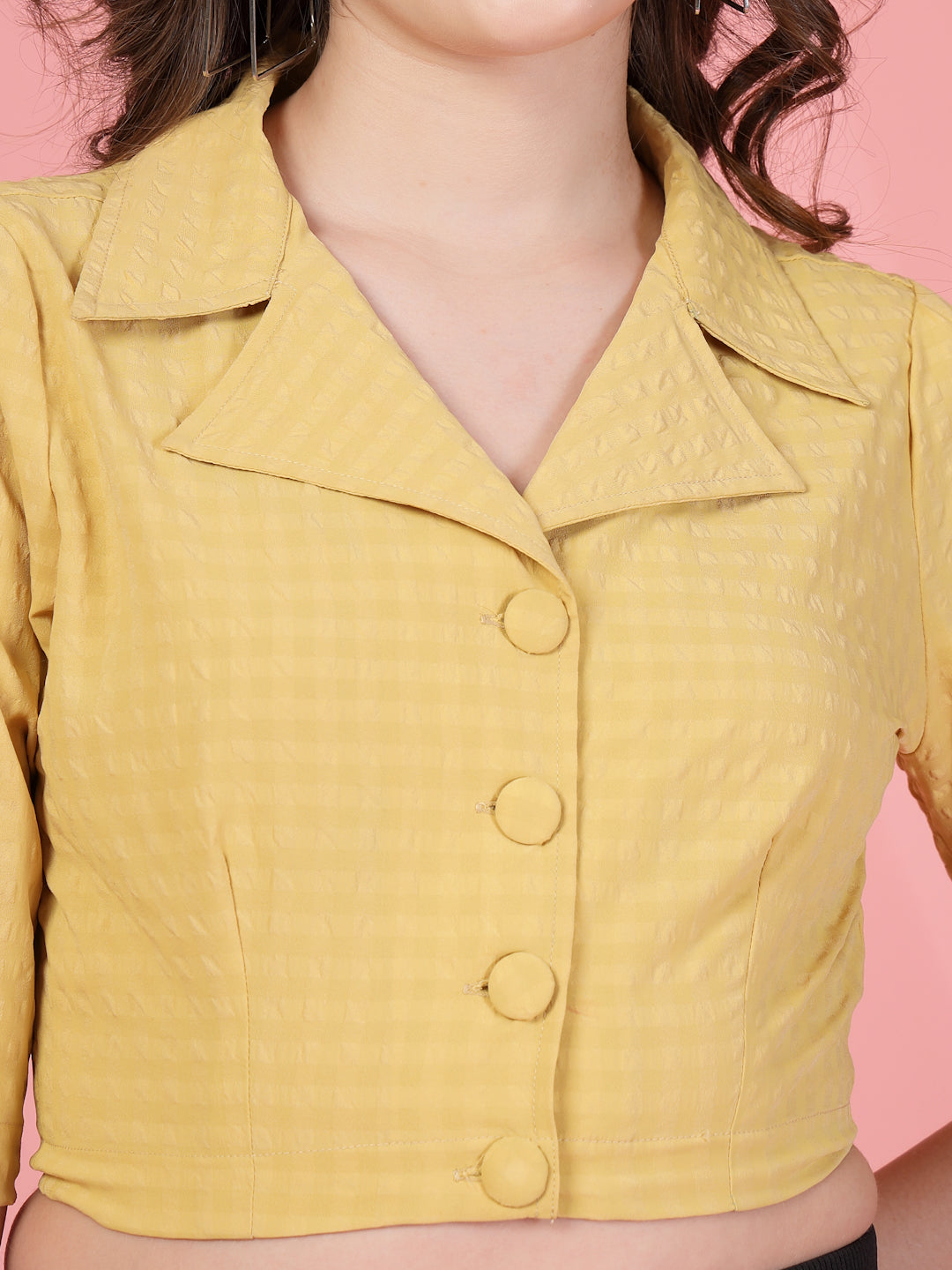 Shirt Style Crop Top | Being Naughty