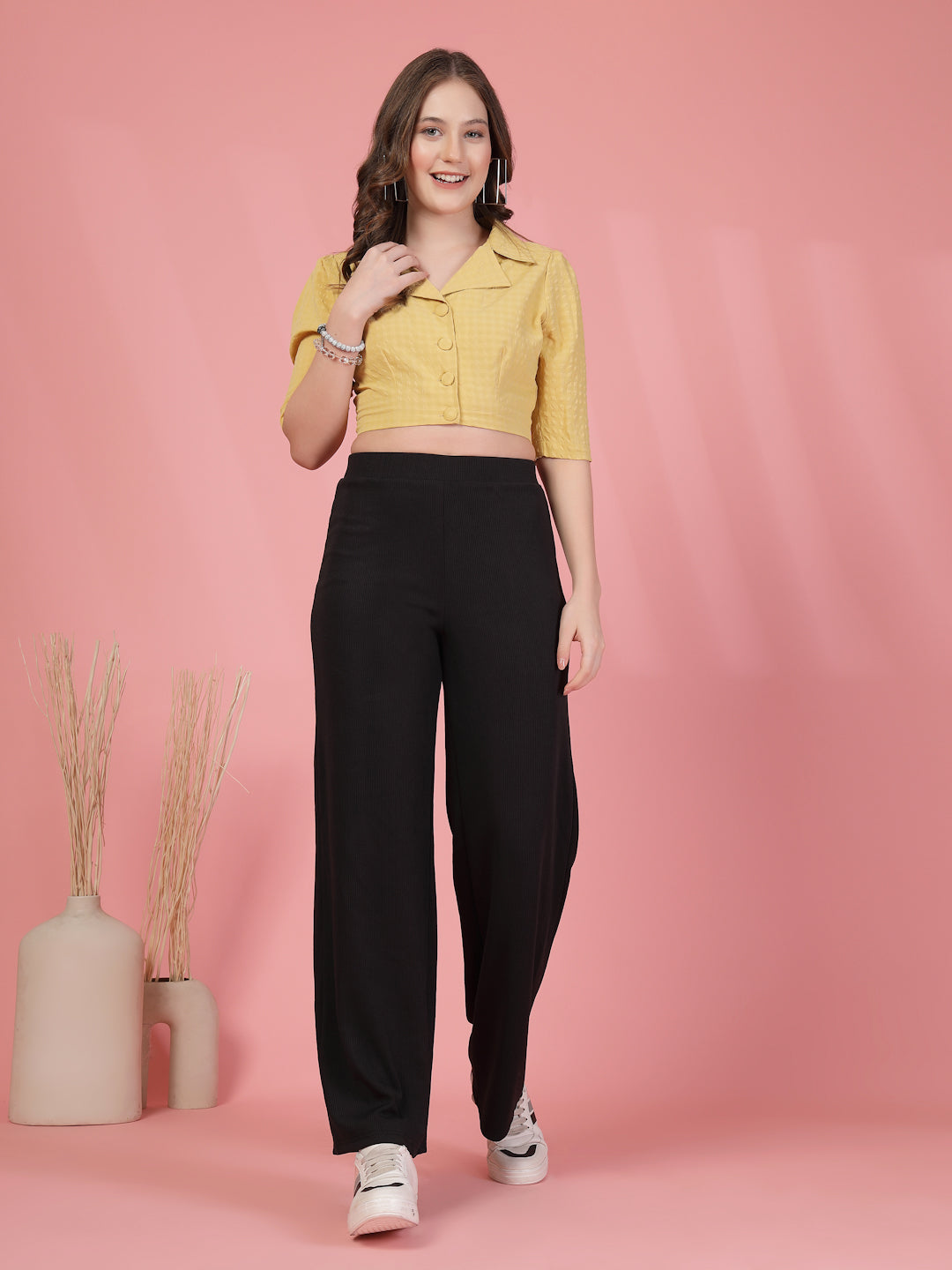 Shirt Style Crop Top | Being Naughty