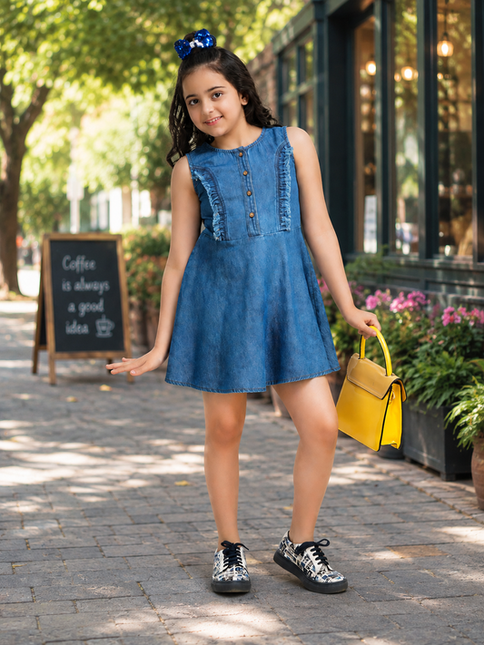 Denim A-Line Dress